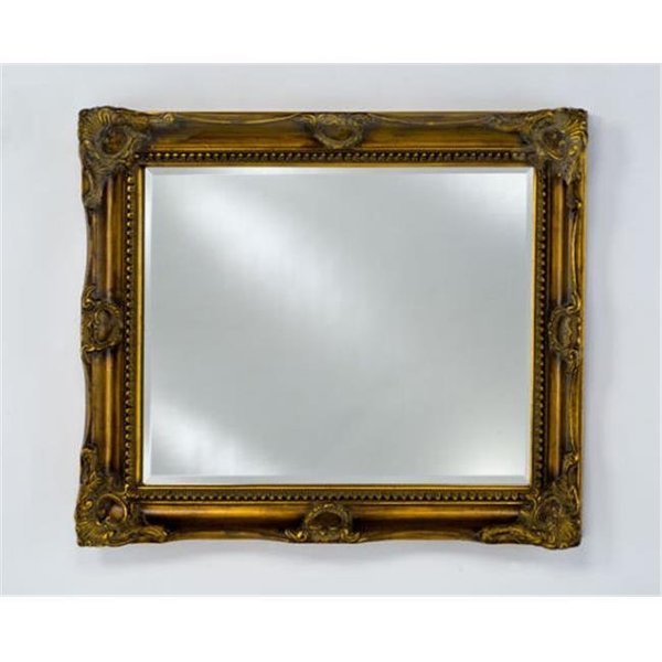 Afina Corporation Afina Corporation EC17-2834-BG 28 in.x 34 in.Estate Small Royale Decorative Wall Mirror - Antique Burnished Gold EC17-2834-BG